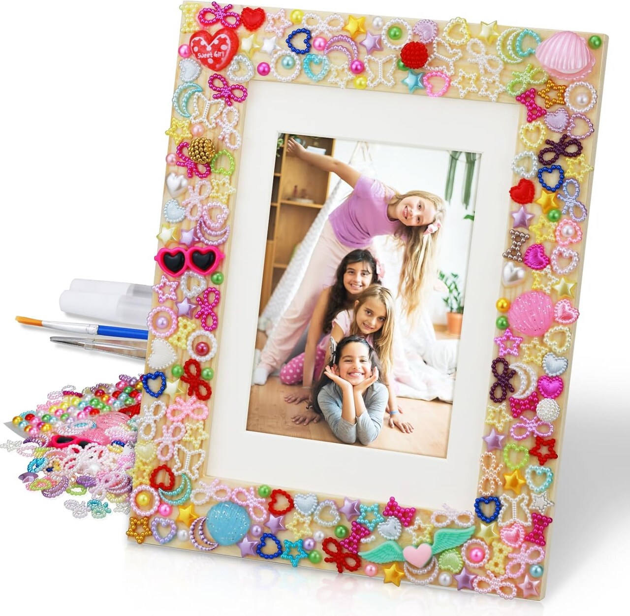DIY Picture Frame Craft Kit for Kids - Crafts for Girls 8-12, Tween Girls Gifts 10-12, Mosaic Kids Arts and Crafts Ages 6-8